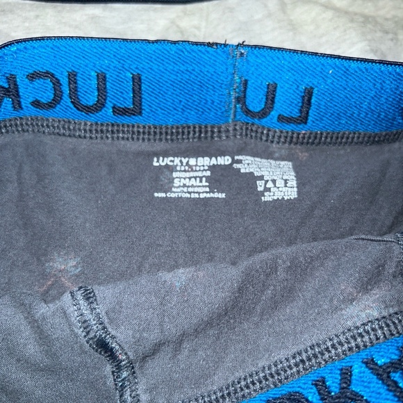 Lucky Brand Mens Solid Patterned Boxer Briefs Underwear | 3-pack | Size Small - Picture 2 of 4